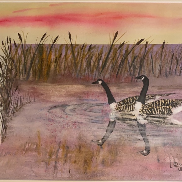 Original Watercolor 16x20 Family - Picture 4 of 6